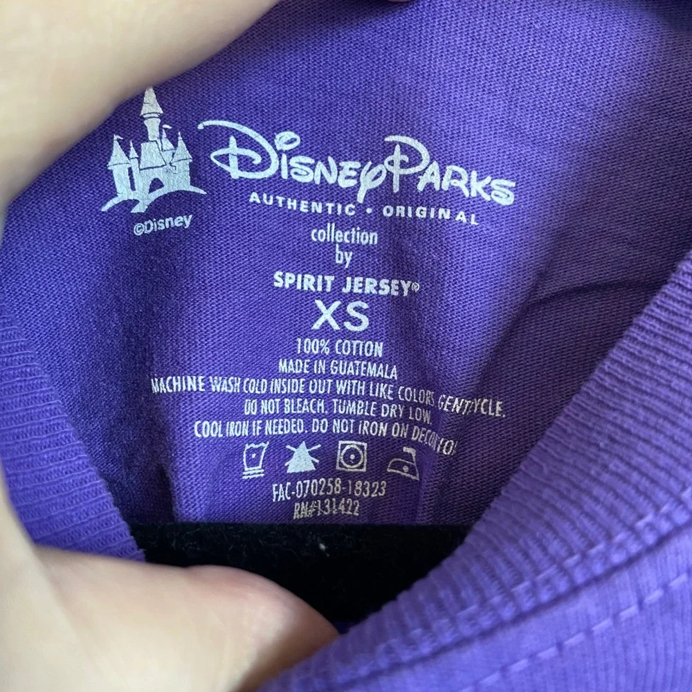 Disney Parks Purple Potion Spirit Jersey Walt Disney World Glitter Size XS‎